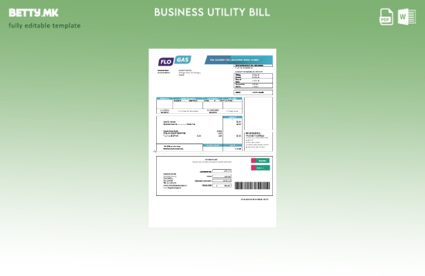 Модерен стил Ирска Флогас природен гас за деловна сметка за комунални услуги